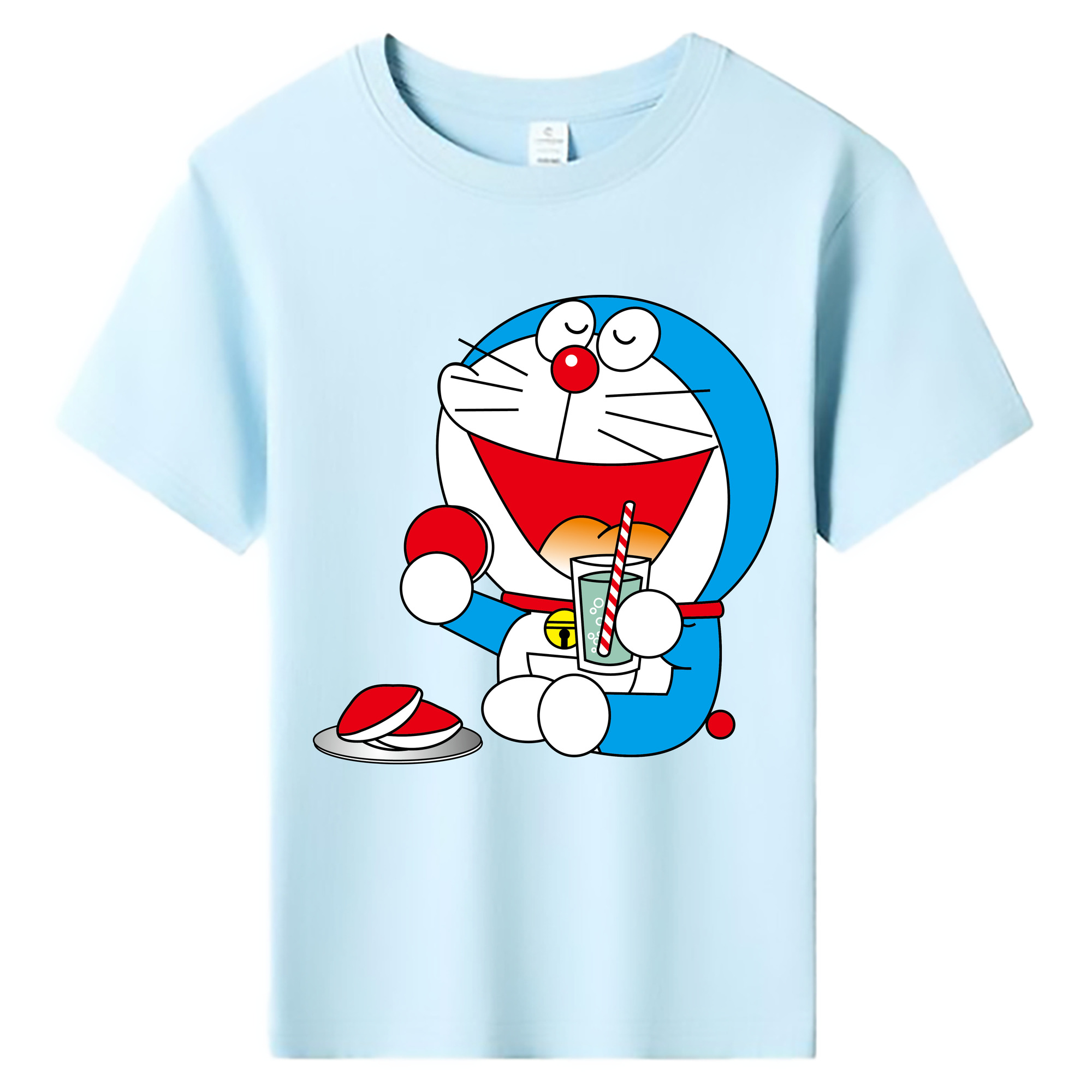 （画像用） ドラえもん Doraemon 綿100％キッズTシャツ（フロントプリント）